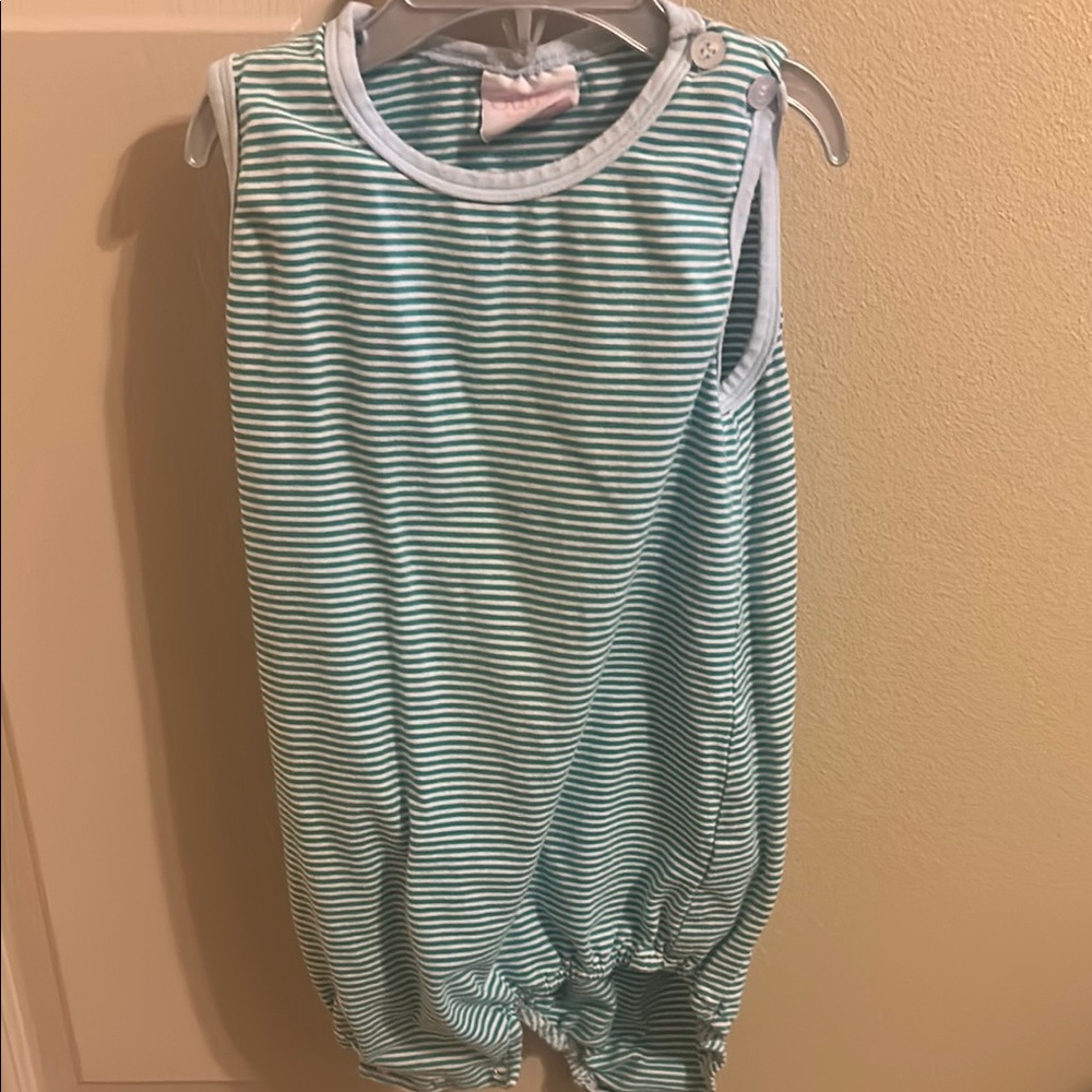 Striped Sleeveless Bubble Romper